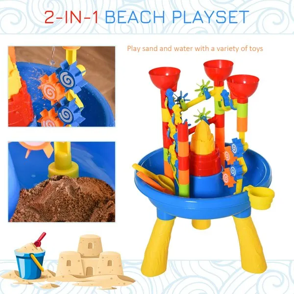 30 PCS Sand Water Table Beach Toy Set For Kids W/ Accessories
