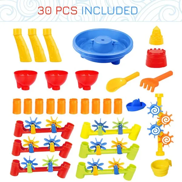 30 PCS Sand Water Table Beach Toy Set For Kids W/ Accessories