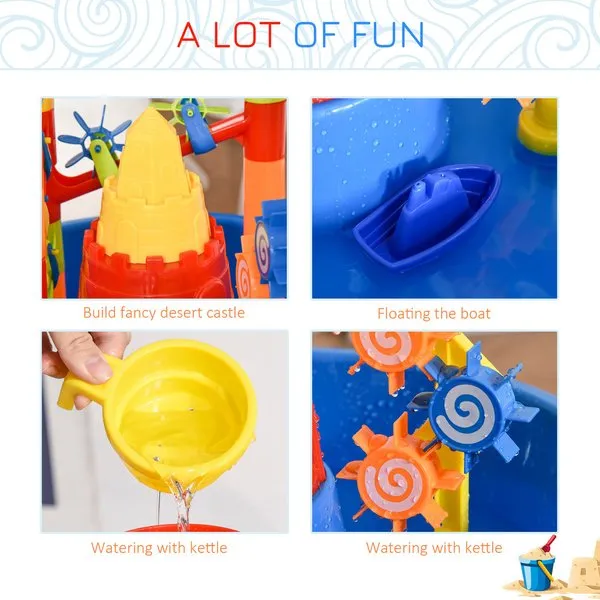 30 PCS Sand Water Table Beach Toy Set For Kids W/ Accessories
