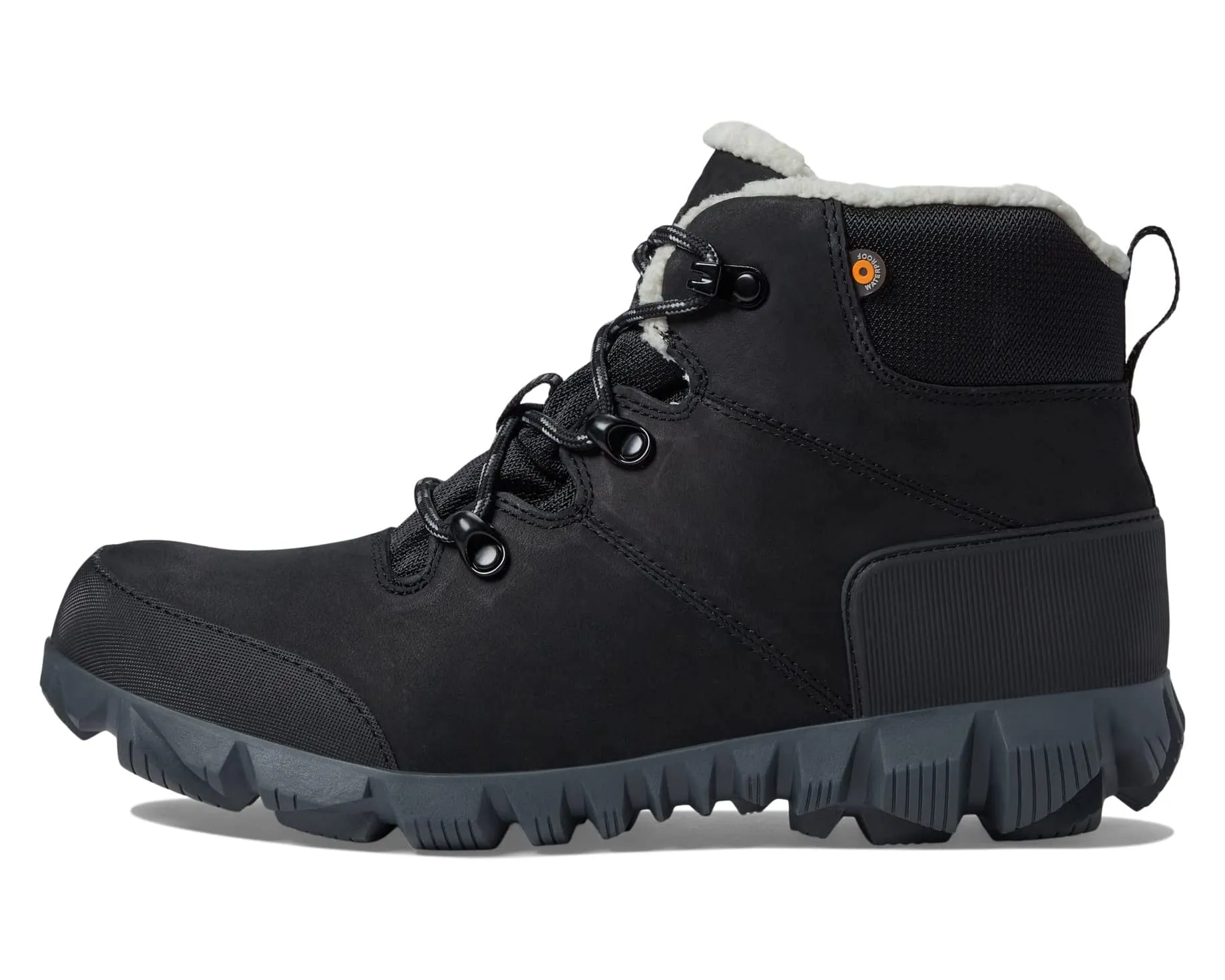 Arcata Urban Leather Mid Bogs Boots, Black