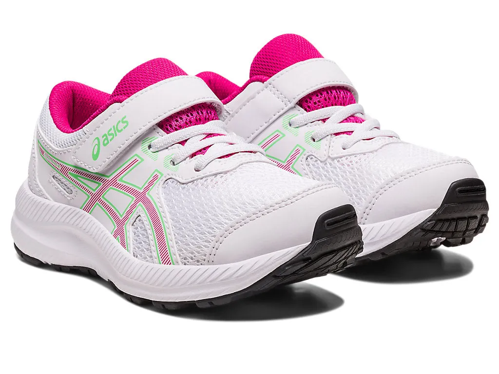 Asics Contend 8 PS - Kids - White/Pink