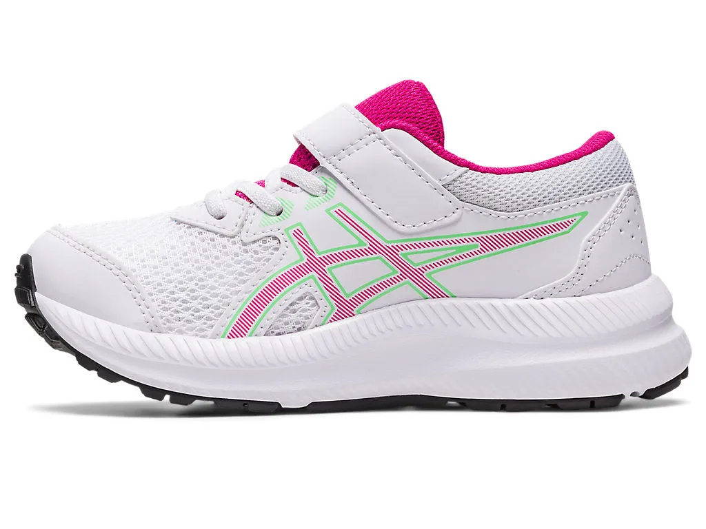 Asics Contend 8 PS - Kids - White/Pink