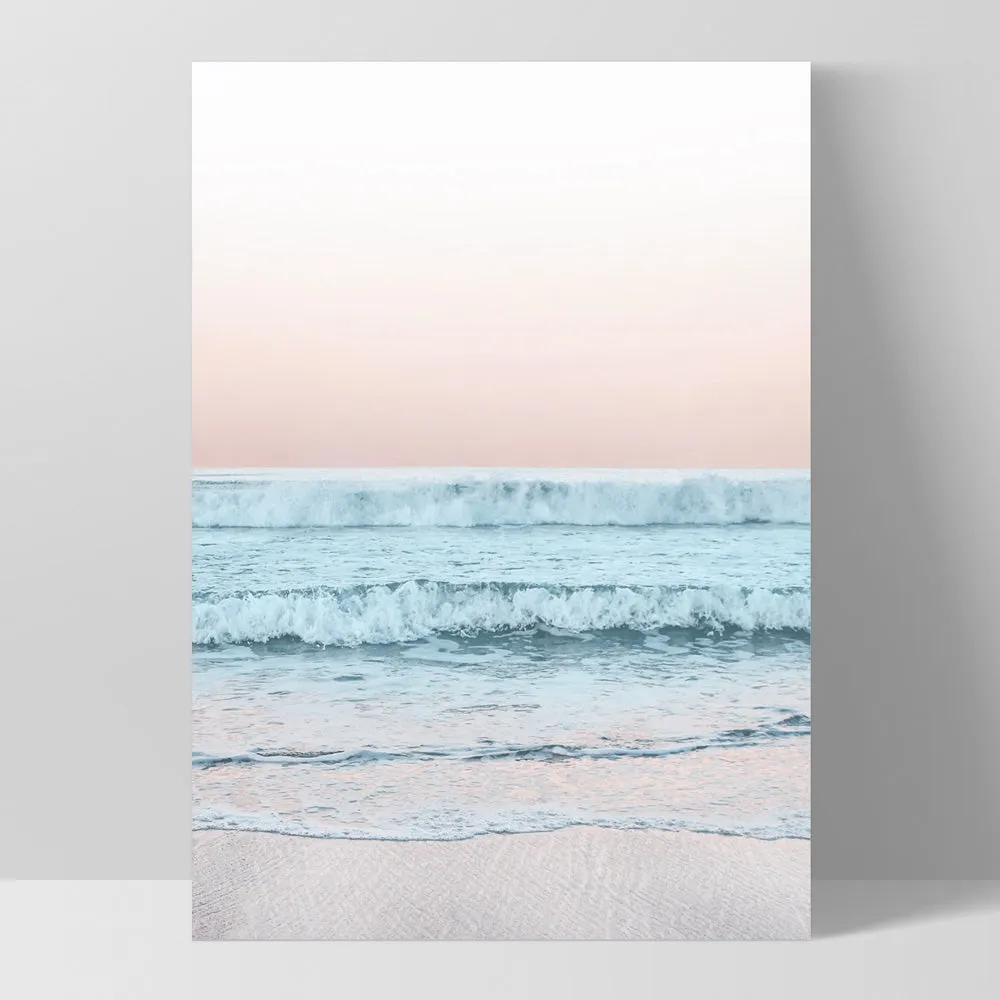 Beach View at Dusk, in Pastels  - Art Print