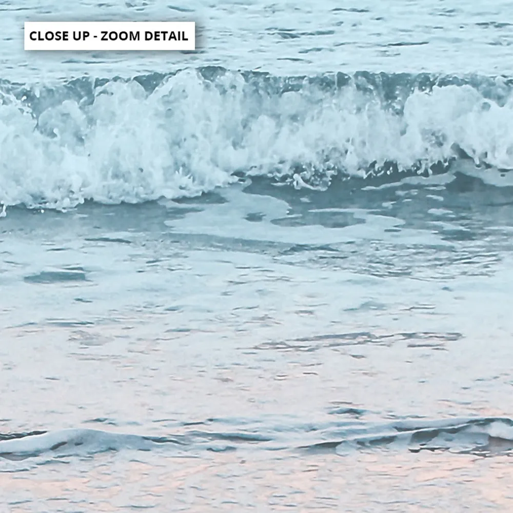 Beach View at Dusk, in Pastels  - Art Print