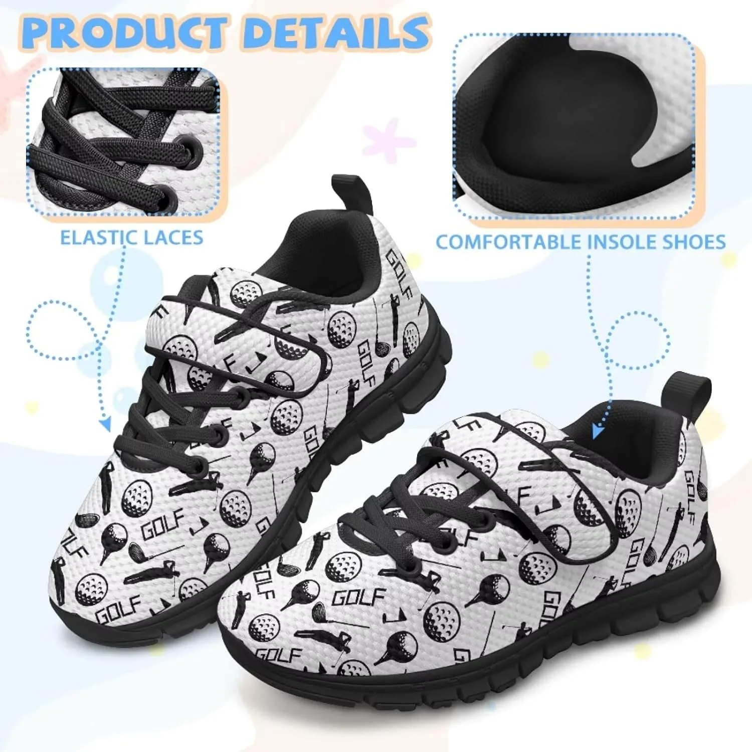 Boys Shoes Kids Sneakers Breathable Athletic Running Tennis Shoes for Little Kid/Big Kid US 11-2.5