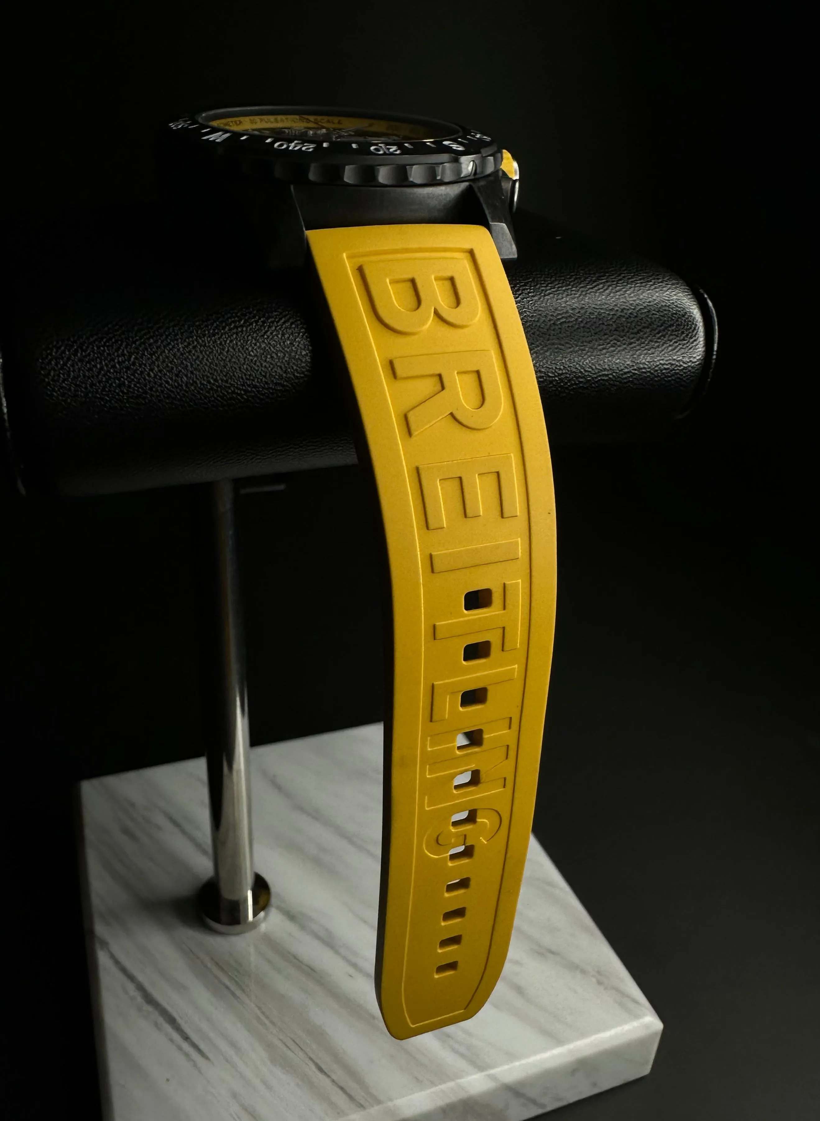 Breitling Endurance Pro Men's Black Watch with Yellow Rubber Strap - X82310