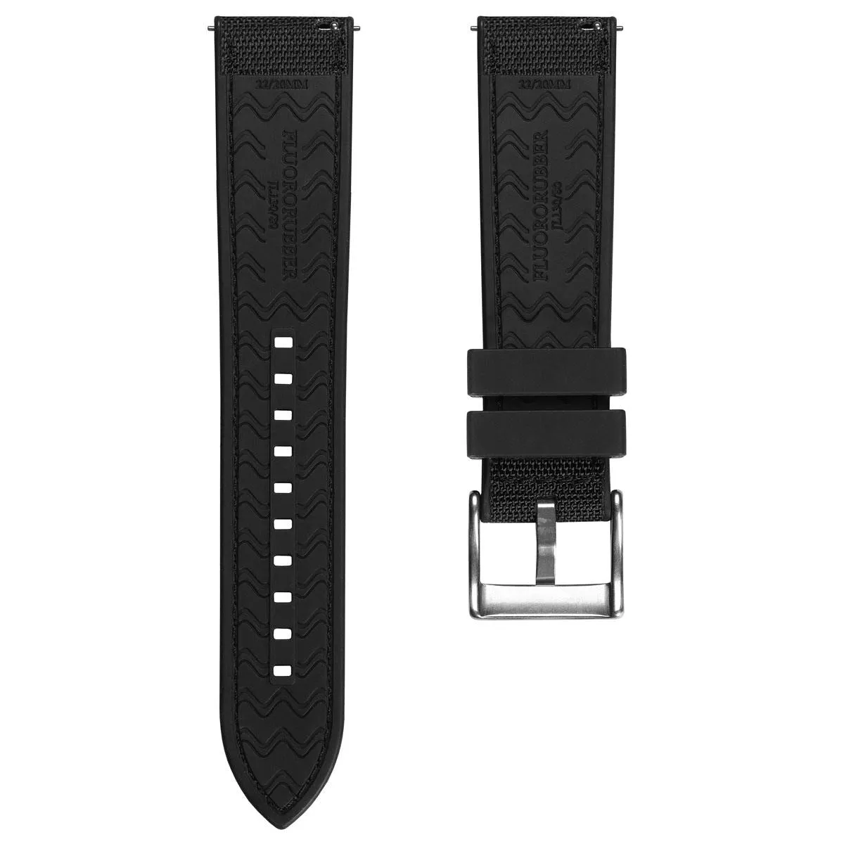 Endurance Extreme Rubber Watch Strap - Black