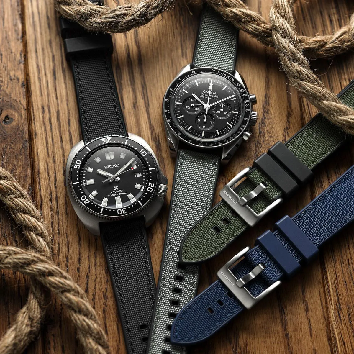 Endurance Extreme Rubber Watch Strap - Black