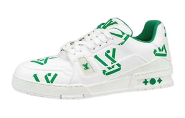 Louis Vuitton Trainer Skate sneakers, white/green