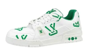 Louis Vuitton Trainer Skate sneakers, white/green