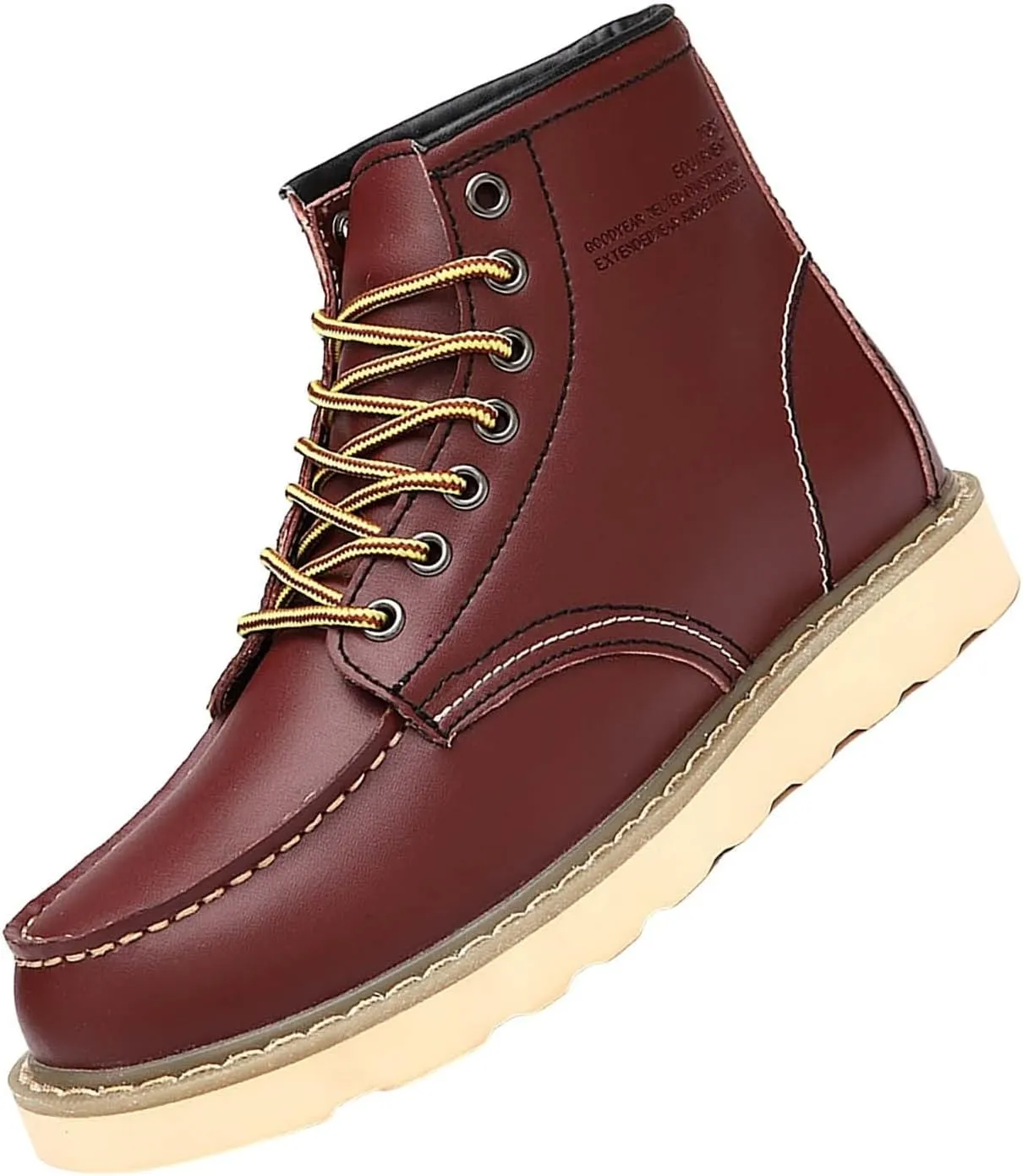 Low Top Sneaker For Women Lac Up Platform Snow Boots For Women Non-Slip Ankle Booties Leather Walking Shoes