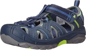 Merrell Hydro Sport Sandal, Navy/Green, 3 Wide US Unisex Little_Kid