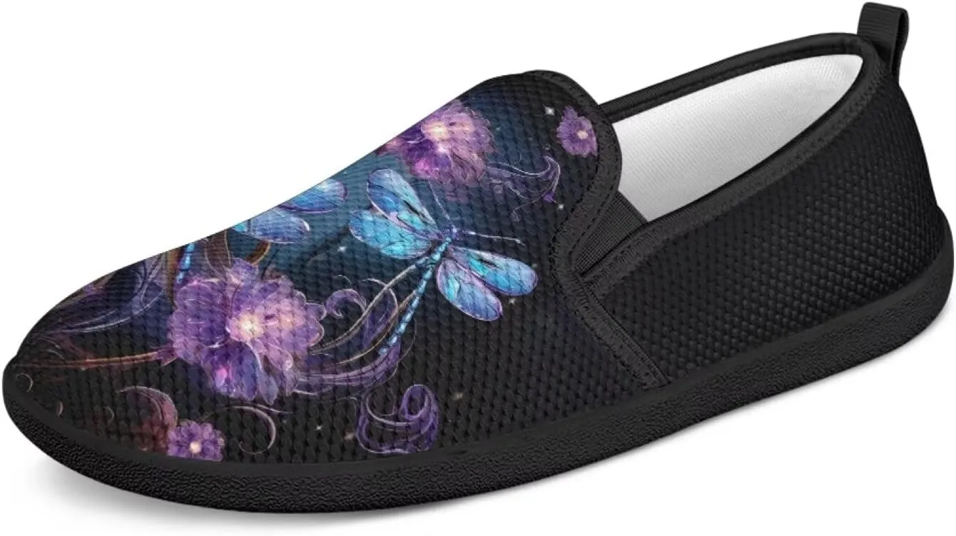 Mushroom Mesh Flats for Women Wide Width Loafers Casual Walking Sneakers Business Slip On Work Shoes