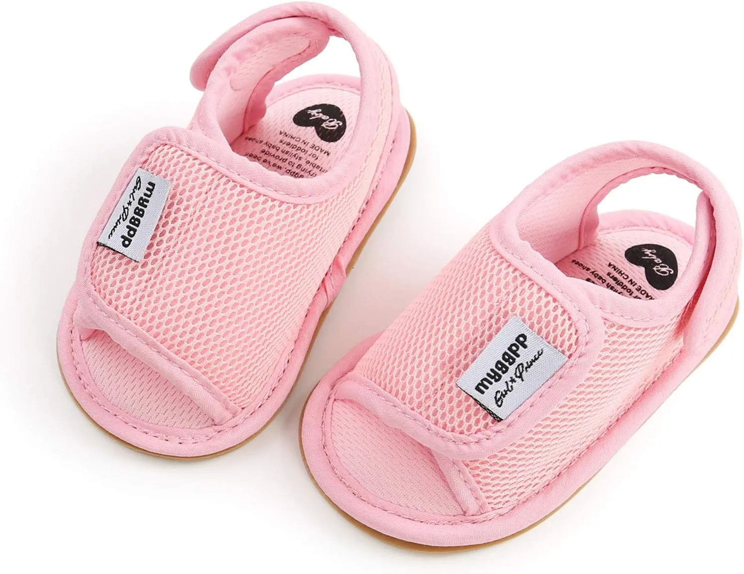 Newborn Shoes for Girls,Baby Shoes Sole Mesh Sandals Non-Slip Flat Boys Walking Rubber Shoes Baby Toddler Shoes