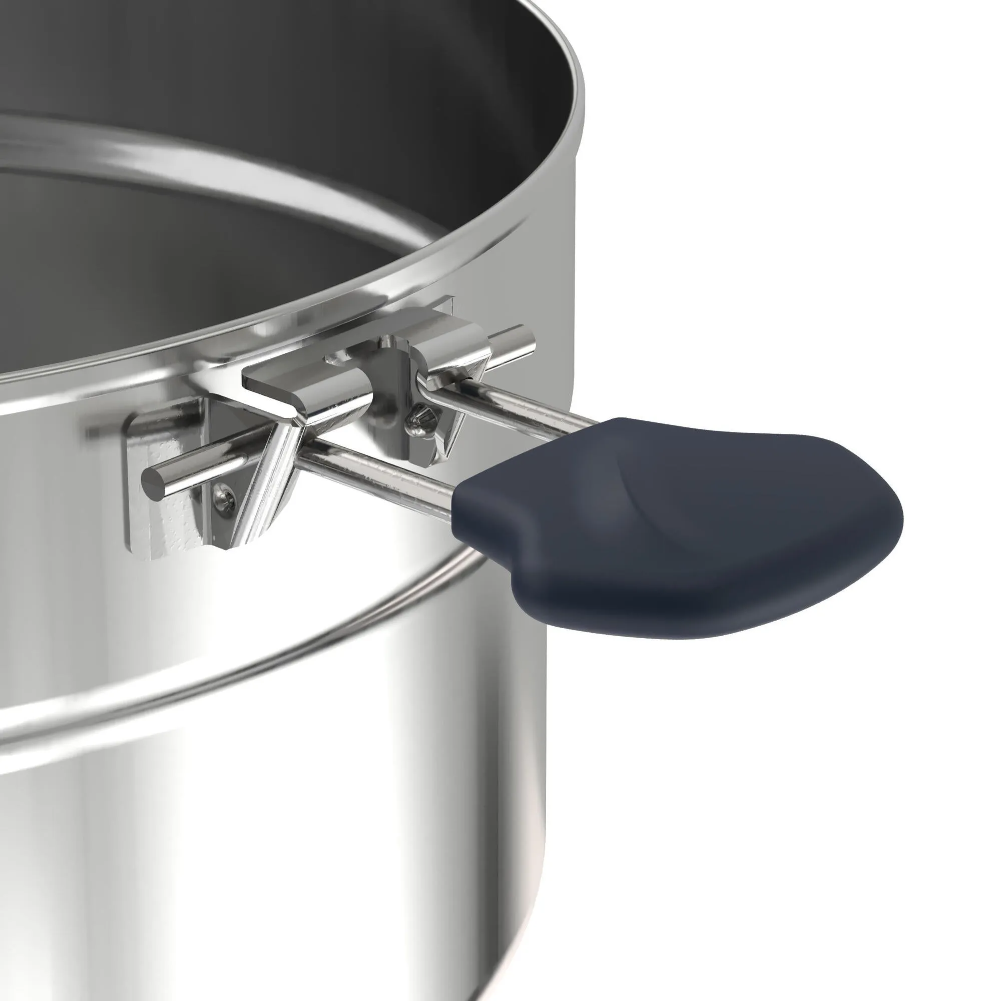 Quechua Non-Stick Stainless Steel 4-Person 24-Piece Camp Cookset 3.5 L