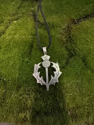Scottish Thistle - 100% Pewter Necklace