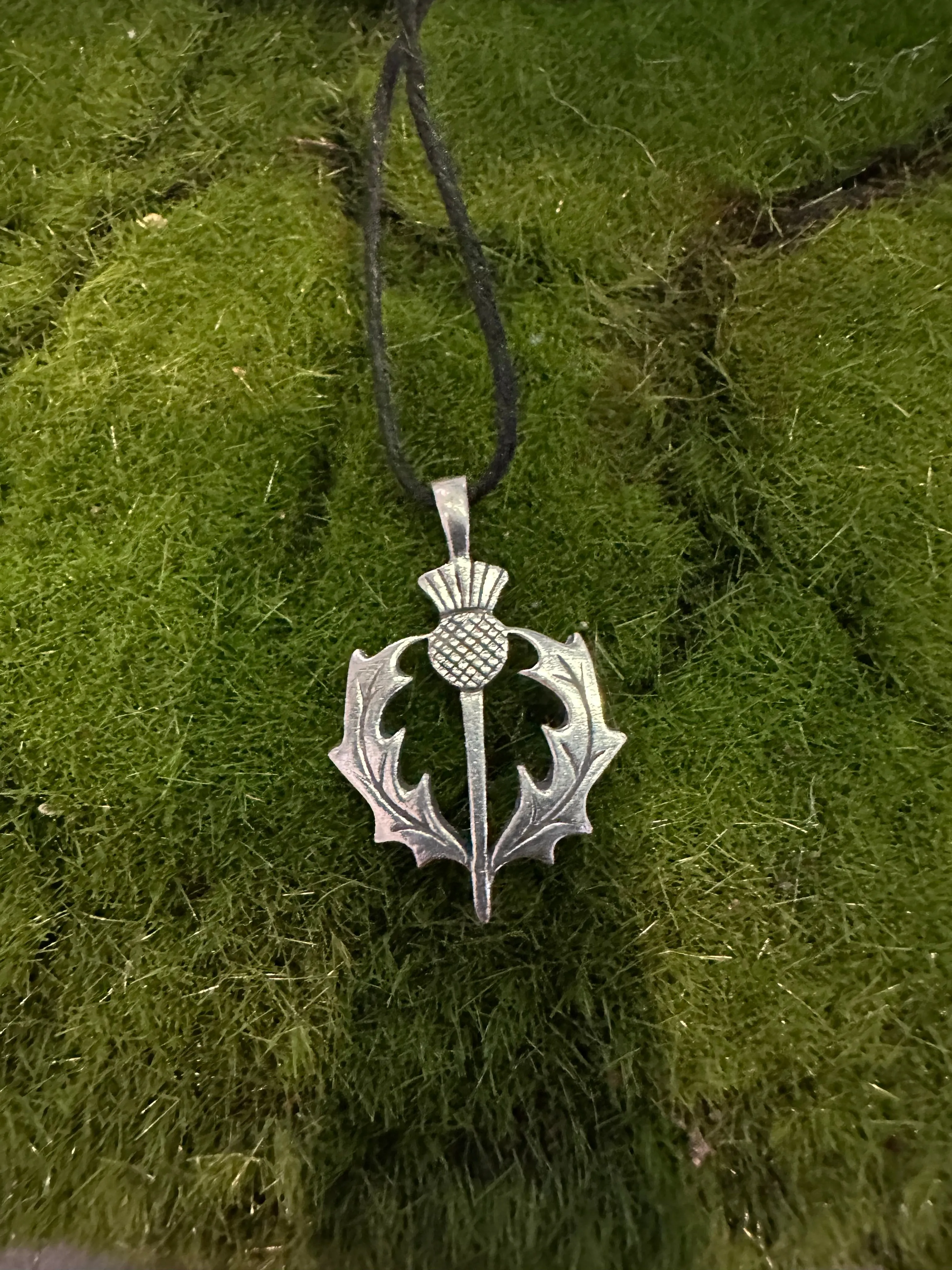 Scottish Thistle - 100% Pewter Necklace