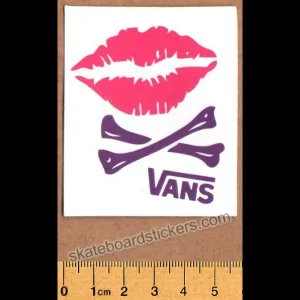 Vans Shoes Skateboard Sticker - Lips & Bones